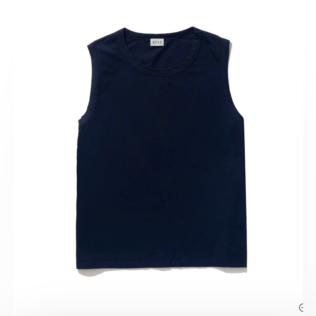 Kule The Tank Organic Cotton T-Shirt Navy Women's Xxl